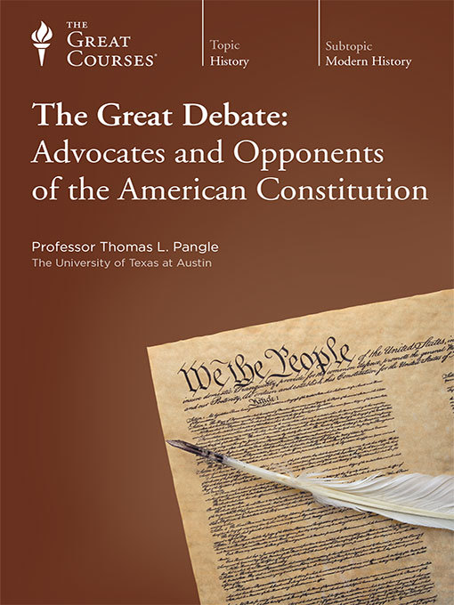 Title details for The Great Debate by Thomas Pangle - Available